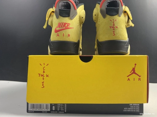 Chep Onekick CN1084-300 6 X JORDAN TRAVIS SCOTT YELLOW AIR 0811